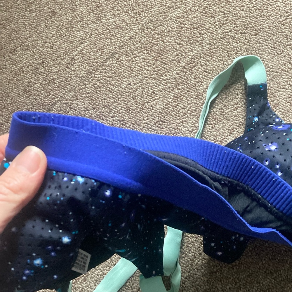 VSX Sport Black and Blue Sports Bra - Picture 8 of 10